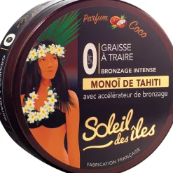 Gifi Beauté^Graisse à traire bronzage intense Monoï de Tahiti parfum des îles SPF0