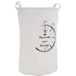 Gifi Rangement|Grande panière en tissus forme tube