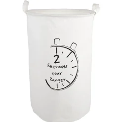 Gifi Rangement|Grande panière en tissus forme tube