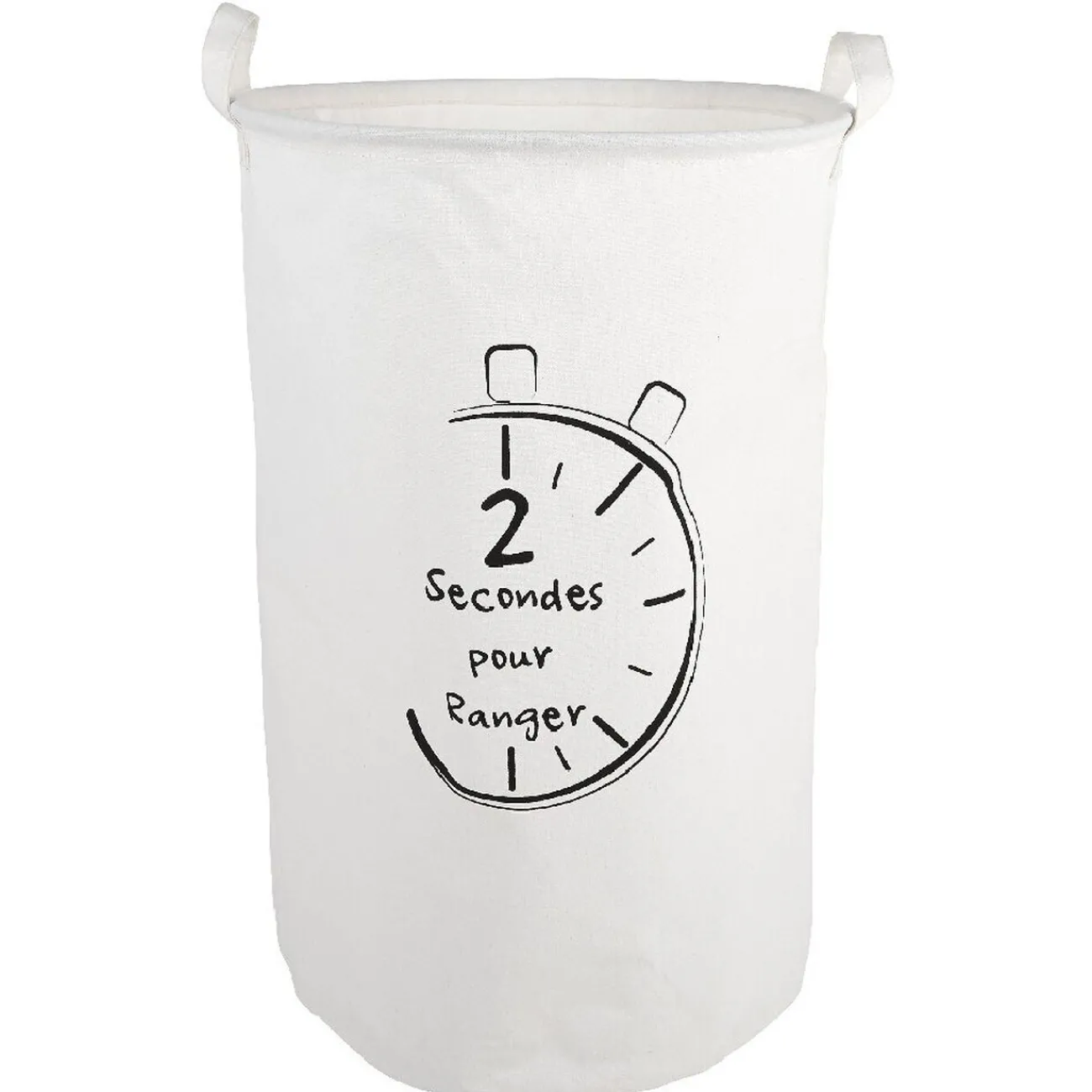 Gifi Rangement|Grande panière en tissus forme tube