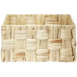 Gifi Rangement|Grande panière rectangulaire tressée en jonc