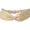 Gifi Beauté^Headband bandeau d'été style paille beige Ø12cm