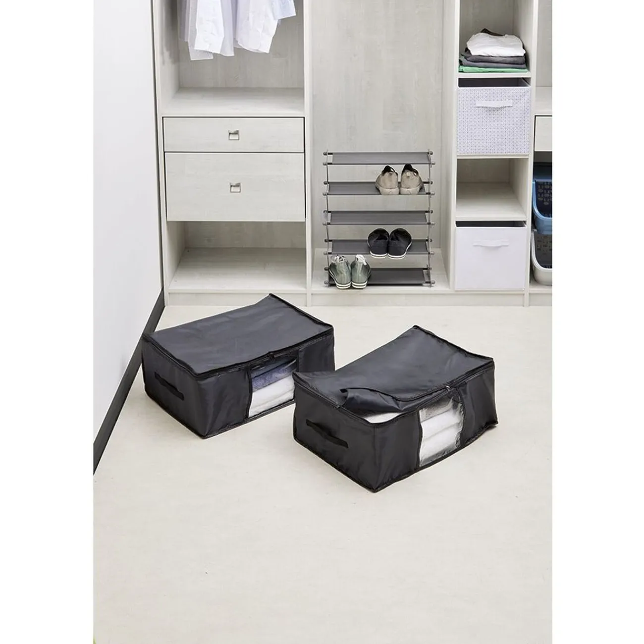 Gifi Rangement|Housse de rangement noire x2