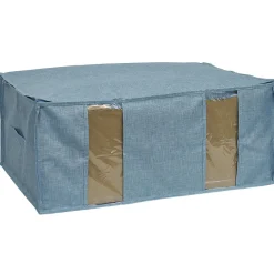 Gifi Entretien Du Linge|Housse de rangement pour vêtements Bleu - L65 x l45 x H27 cm
