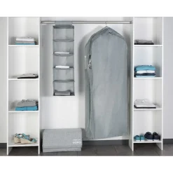 Gifi Rangement|Housse de rangement vêtements grise