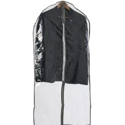 Gifi Rangement|Housse pour vêtements transparent bord gris x3