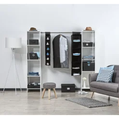 Gifi Rangement|Housse protège vêtement noir