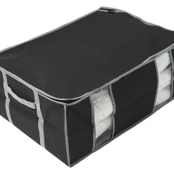 Gifi Rangement|Housse sous vide et housse dessous de lit noires