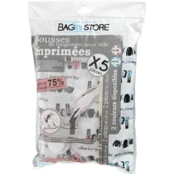 Gifi Rangement|Housse sous vide imprimée x5