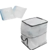 Gifi Rangement|Housse sous vide taille M x2 avec housse de rangement tissus