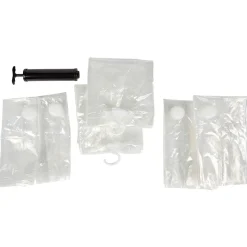 Gifi Rangement|Housse vide air x6 et pompe manuelle