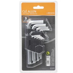 Gifi Outils Bricolage^Jeu de 9 clés allen