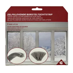 Gifi Nettoyage Et Entretien|Joint brosse adhésif d'isolation pour porte et fenêtre 9mmx6m blanc