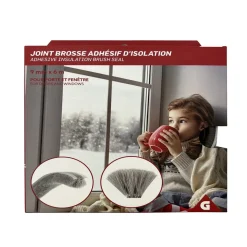 Gifi Nettoyage Et Entretien|Joint brosse adhésif d'isolation pour porte et fenêtre 9mmx6m blanc