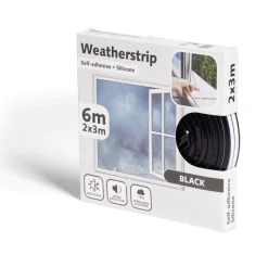 Gifi Nettoyage Et Entretien|Joint d'isolation adhésif silicone plat pour porte et fenêtre 6m noir