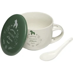 Gifi Jumbo en faïence avec couvercle et cuillère