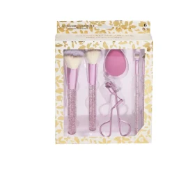 Gifi Beauté^Kit accessoires maquillage 6 pièces beige ou rose - 2 coloris