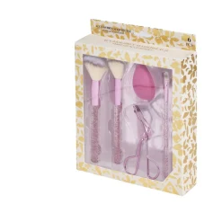 Gifi Beauté^Kit accessoires maquillage 6 pièces beige ou rose - 2 coloris