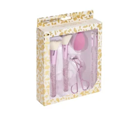 Gifi Beauté^Kit accessoires maquillage 6 pièces beige ou rose - 2 coloris