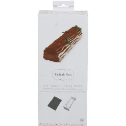Gifi Kit bûche de Noël faux bois