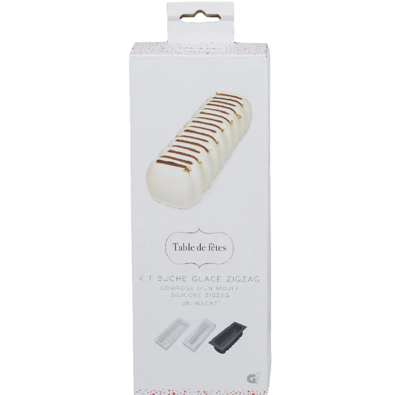 Gifi Kit bûche de Noël glacée à zigzag