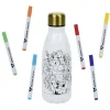 Gifi Kit gourde isotherme 350mL à colorier avec 6 marqueurs