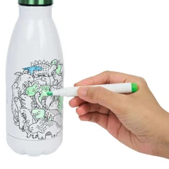 Gifi Kit gourde isotherme 350mL à colorier avec 6 marqueurs
