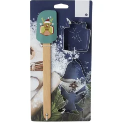 Gifi Kit spatule Noël avec emporte pièces x2