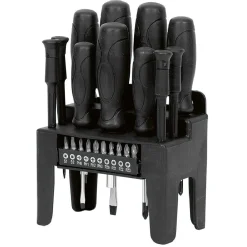 Gifi Outils Bricolage^Kit tournevis 11 manches et 10 embouts magnétiques