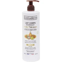 Gifi Beauté^Lait corps Evoluderm huile précieuse Argan et Onagre peau sèche 500ml