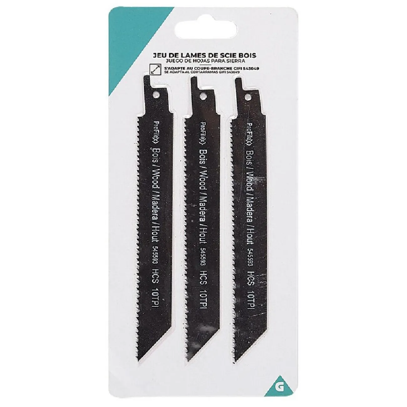 Gifi Outils Bricolage^Lame coupe branches en métal x3