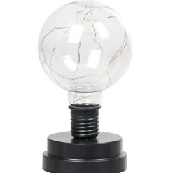 Gifi Ampoule^Lampe ampoule transparent et noir