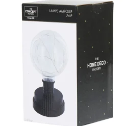 Gifi Ampoule^Lampe ampoule transparent et noir
