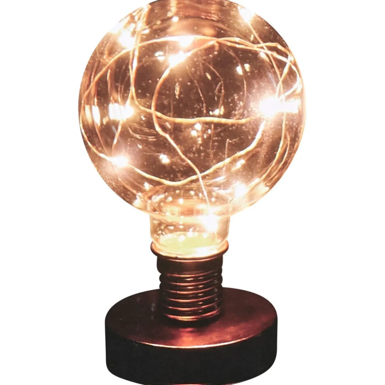 Gifi Ampoule^Lampe ampoule transparent et cuivre