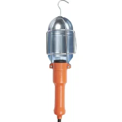 Gifi Aménagement Atelier^Lampe baladeuse de chantier avec crochet rotatif en métal