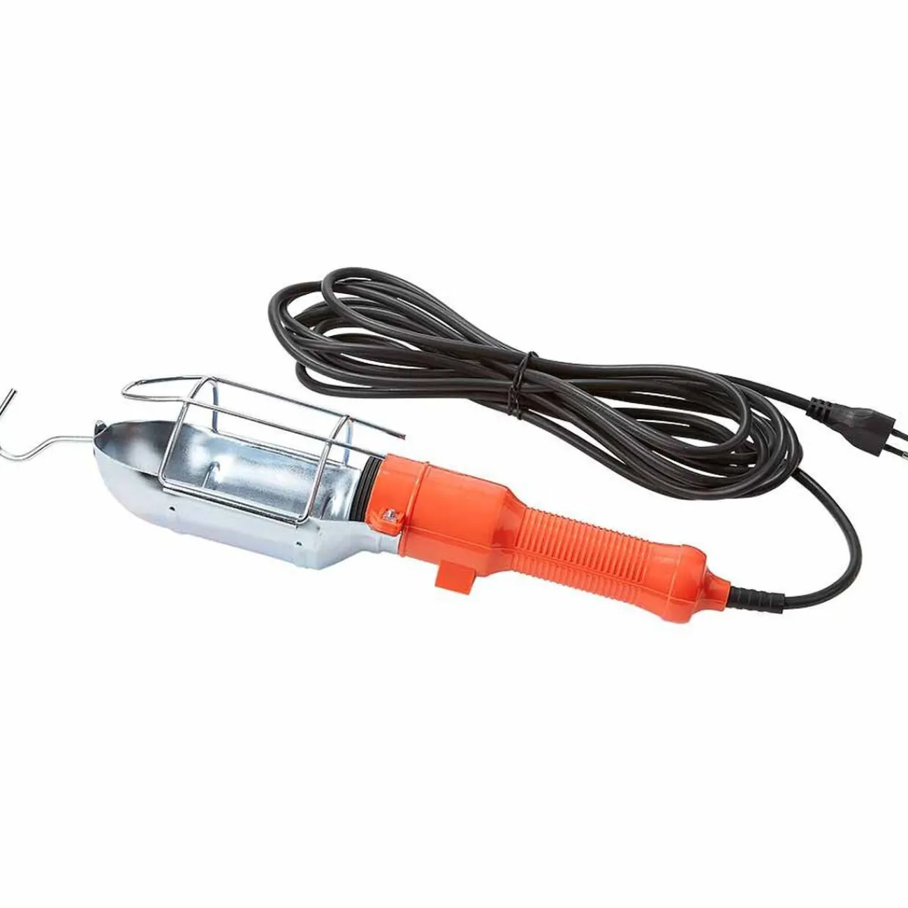 Gifi Aménagement Atelier^Lampe baladeuse de chantier avec crochet rotatif en métal