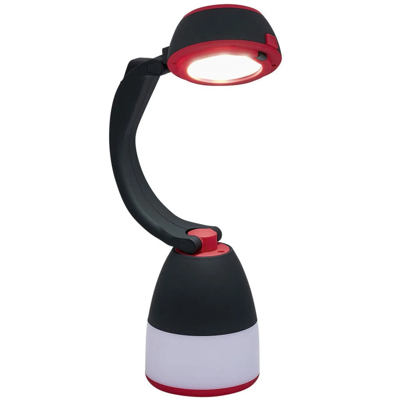 Gifi Aménagement Atelier^Lampe brico pliable 3en1 noir rouge blanc