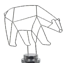 Gifi Beauté^Lampe déco torsadé banquise forme ours fer