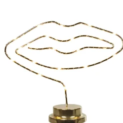Gifi Beauté^Lampe déco torsadé forme bouche fer