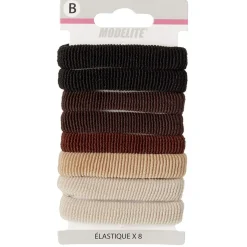 Gifi Beauté^Élastique en mousse noir marron beige x8