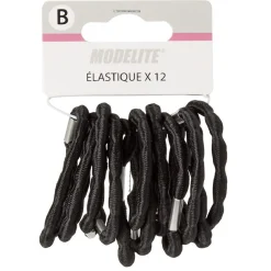 Gifi Beauté^Élastique latex ondulé noir x12