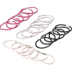 Gifi Beauté^Élastique latex x18 assortis noir rose