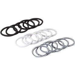 Gifi Beauté^Élastique sans métal noir gris blanc x18