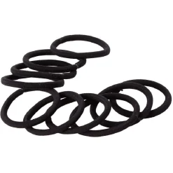 Gifi Beauté^Élastique sans métal noir épais x10