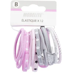 Gifi Beauté^Élastique sans métal rose x12