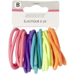 Gifi Beauté^Élastique sans métal uni assorti x20