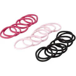 Gifi Beauté^Élastique sans métal uni noir rose x20