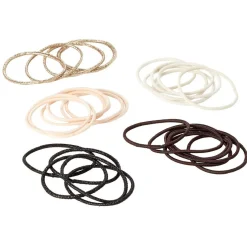 Gifi Beauté^Élastique sans métal unis fins fil brillant x8