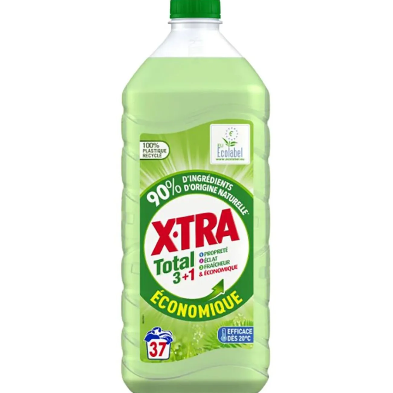 Gifi Entretien Du Linge|Lessive liquide X-TRA Total 3+1 économique - 37 lavages (1,85ml)