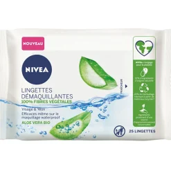 Gifi Beauté^Lingette démaquillante Nivea Lotus sacré fraîcheur x25